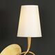 WALL LAMP 2L GOLD PAINTED