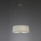 PENDANT 3L [SATIN NICKEL + WHITE SHADE]