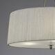 PENDANT 3L [SATIN NICKEL + WHITE SHADE]