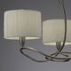 PENDANT 3L [SATIN NICKEL + WHITE SHADE]