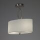 SEMICEILING 2L [SATIN NICKEL + WHITE SHADE]