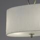 SEMICEILING 2L [SATIN NICKEL + WHITE SHADE]