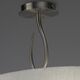 SEMICEILING 2L [SATIN NICKEL + WHITE SHADE]