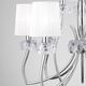 PENDANT LAMP 6+3L [CHROME - WHITE SHADE]