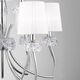 PENDANT LAMP 6+3L [CHROME - WHITE SHADE]