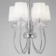 PENDANT LAMP 5L [CHROME - WHITE SHADE]