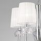 PENDANT LAMP 5L [CHROME - WHITE SHADE]