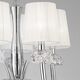 PENDANT LAMP 5L [CHROME - WHITE SHADE]
