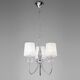 PENTANT LAMP 3L [CHROME - WHITE SHADE]
