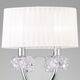 Бра Mantra Loewe [WALL LAMP 2L  CHROME - WHITE SHADE]