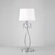 TABLE LAMP 1L BIG CHROME - WHITE SHADE