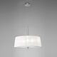 PENDANT LAMP 3L [CHROME - WHITE SHADE]