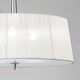 PENDANT LAMP 3L [CHROME - WHITE SHADE]