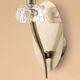 Бра Mantra Loewe [WALL LAMP 1L  ANTIQUE BRASS - WHITE SHADE]
