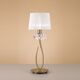 TABLE LAMP 1L BIG ANTIQUE BRASS - WHITE SHADE