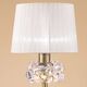 TABLE LAMP 1L BIG ANTIQUE BRASS - WHITE SHADE