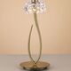 TABLE LAMP 1L BIG ANTIQUE BRASS - WHITE SHADE