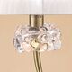 TABLE LAMP 1L BIG ANTIQUE BRASS - WHITE SHADE