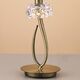 TABLE LAMP 1L SMALL ANTIQUE BRASS - WHITE SHADE