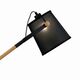 FLOOR LAMP 1L [BLACK / WOOD - BLACK SHADE]