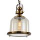 LAMP 1L SMALL ANTIQUE BRASS