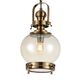 ROUND LAMP 1L SMALL ANTIQUE BRASS