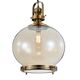 ROUND LAMP 1L BIG ANTIQUE BRASS