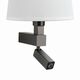 Бра Mantra BAHIA [WALL LAMP DARK BROWN+ROUND WHITE SHADE]