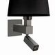 Бра Mantra Bahia [WALL LAMP DARK BROWN+ROUND BLACK SHADE]