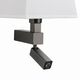 Бра Mantra BAHIA [WALL LAMP DARK BROWN+SQUARE WHITE SHADE]