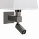 Бра Mantra Bahia [WALL LAMP DARK BROWN+SQUARE WHITE SHADE]