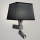 Бра Mantra BAHIA 500 [WALL LAMP DARK BROWN+SQUARE BLACK SHADE]