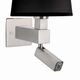 Бра Mantra Bahia [WALL LAMP SATIN NICKEL+ROUND BLACK SHADE]