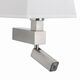 Бра с подсветкой Bahia [WALL LAMP SATIN NICKEL+SQUARE WHITE SHADE]