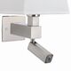 Бра Mantra Bahia [WALL LAMP SATIN NICKEL+SQUARE WHITE SHADE]