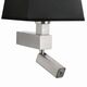 Бра Mantra Bahia [WALL LAMP SATIN NICKEL+SQUARE BLACK SHADE]