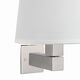 Бра Mantra Bahia [WALL LAMP SATIN NICKEL+ROUND WHITE SHADE]
