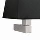Бра Mantra Bahia [WALL LAMP SATIN NICKEL+SQUARE BLACK SHADE]