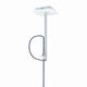 PENDANT E27 WHITE/CHROME+ROUND BLACK SHADE