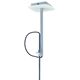 PENDANT E27 WHITE/CHROME+SQUARE WHITE SHADE