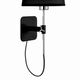 Бра Habana [WALL LAMP E27 BLACK/CHROME+ROUND BLACK SHADE]