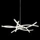 PENDANT [42W - DIMMABLE (AIRE) CHORME & SILVER]