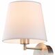 WALL LIGHT SATIN NICKEL 1L [E27 + LED READER 3W 3000K + USB SATIN NICKEL]