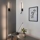APPLIQUE SANDED [BLACK LED WITH READER  3W+6W 3000K MATT BLACK]