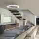 LED CEILING [70W FAN 30W WITH REMOTE CONTROL SILVER PAINTED]