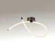 SEMIPLAFON LED [25W - 3000K - DIMMABLE TITANIUM + ACRYLIC]