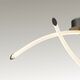 SEMIPLAFON LED [25W - 3000K - DIMMABLE TITANIUM + ACRYLIC]