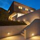 WALL STEP LIGHT ROUND [3W 3000K WHITE SANDED WHITE]