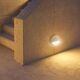 WALL STEP LIGHT ROUND [3W 3000K WHITE SANDED WHITE]