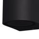 APPLIQUE OUTDOOR 1L[GU10 BLACK BLACK]